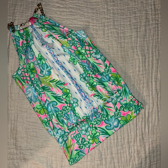 Lilly Pulitzer Halter Top Womens XS Floral Multicolor Print - Picture 4 of 8